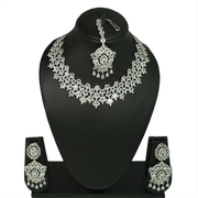 Sedef Silver-Plated Necklace Set