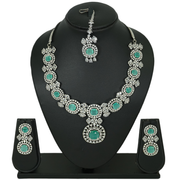 Nadia Mint Green Necklace Set