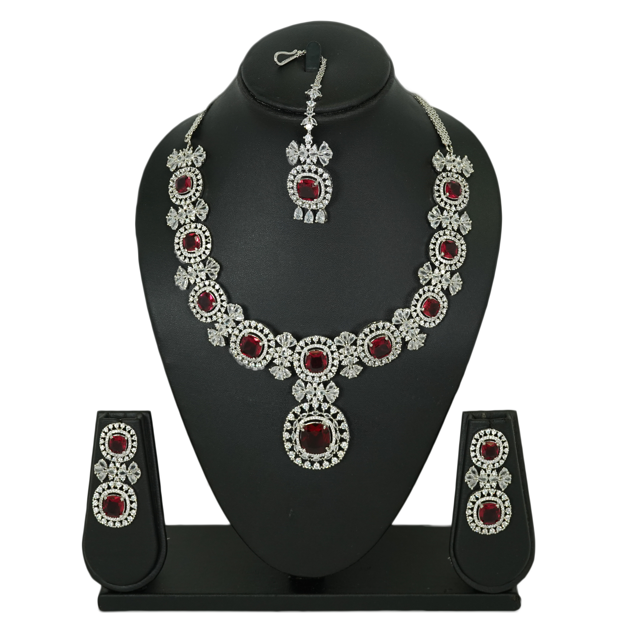 Nadia Ruby Necklace Set